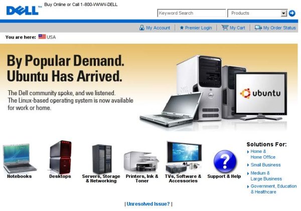 By popular demand: Dell selling Ubuntu