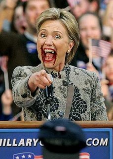 Hillary Clinton - fanged bloodsucker