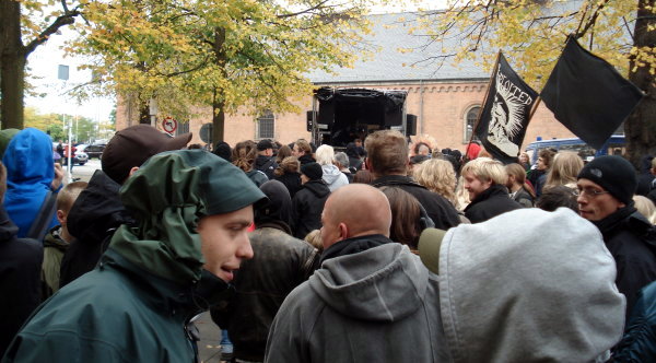 Demo mod racistisk vold i rhus, 11. oktober 2008