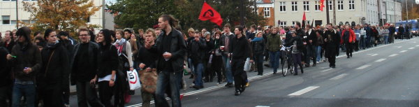 Demo mod racistisk vold i rhus, 11. oktober 2008