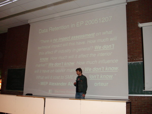 Erik Josefsson, EFF at FOSDEM