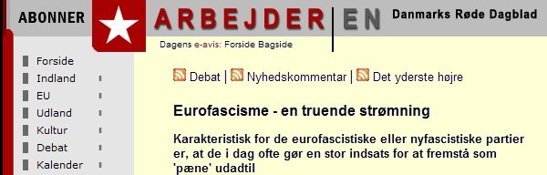 Eurofascisme i Arbejderen