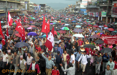 Demo i Phokara, Nepal