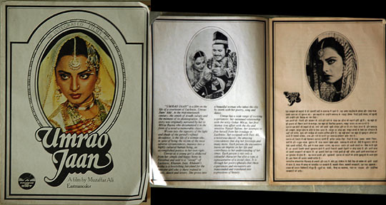 Umrao Jaan booklet