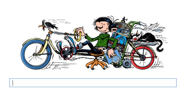 Gaston Lagaffe Google Doodle