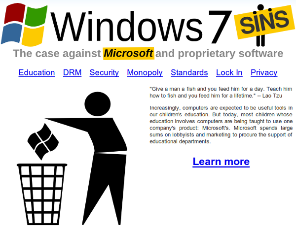 Windows 7 Sins