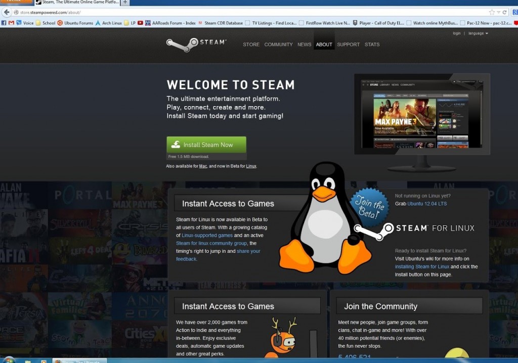 Steam asking people to install Ubuntu