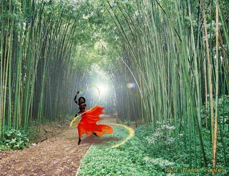 Gudinden Oya i skoven